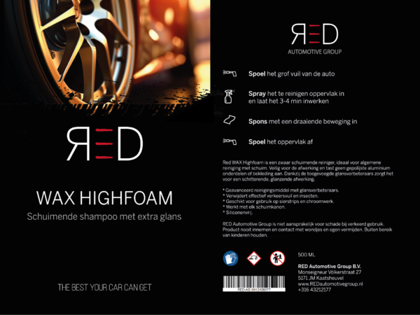 RED WAX HIGHFOAM 500ml - Image 2